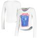 Women's Daydreamer White Stevie Nicks Bella Donna Raw Thermal Long Sleeve T-Shirt