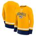 Men's Fanatics Branded Gold Nashville Predators Back Pass Lace-Up Long Sleeve T-Shirt