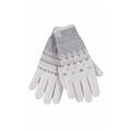 Heat Holders - Womens Nordic Fleece Lined Thermal Gloves - Cream - Size Medium