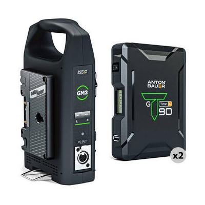 Anton/Bauer Titon SL 90 95Wh 2-Battery Kit with GM2 Dual-Bay Charger (Gold Mount) 8675-0115