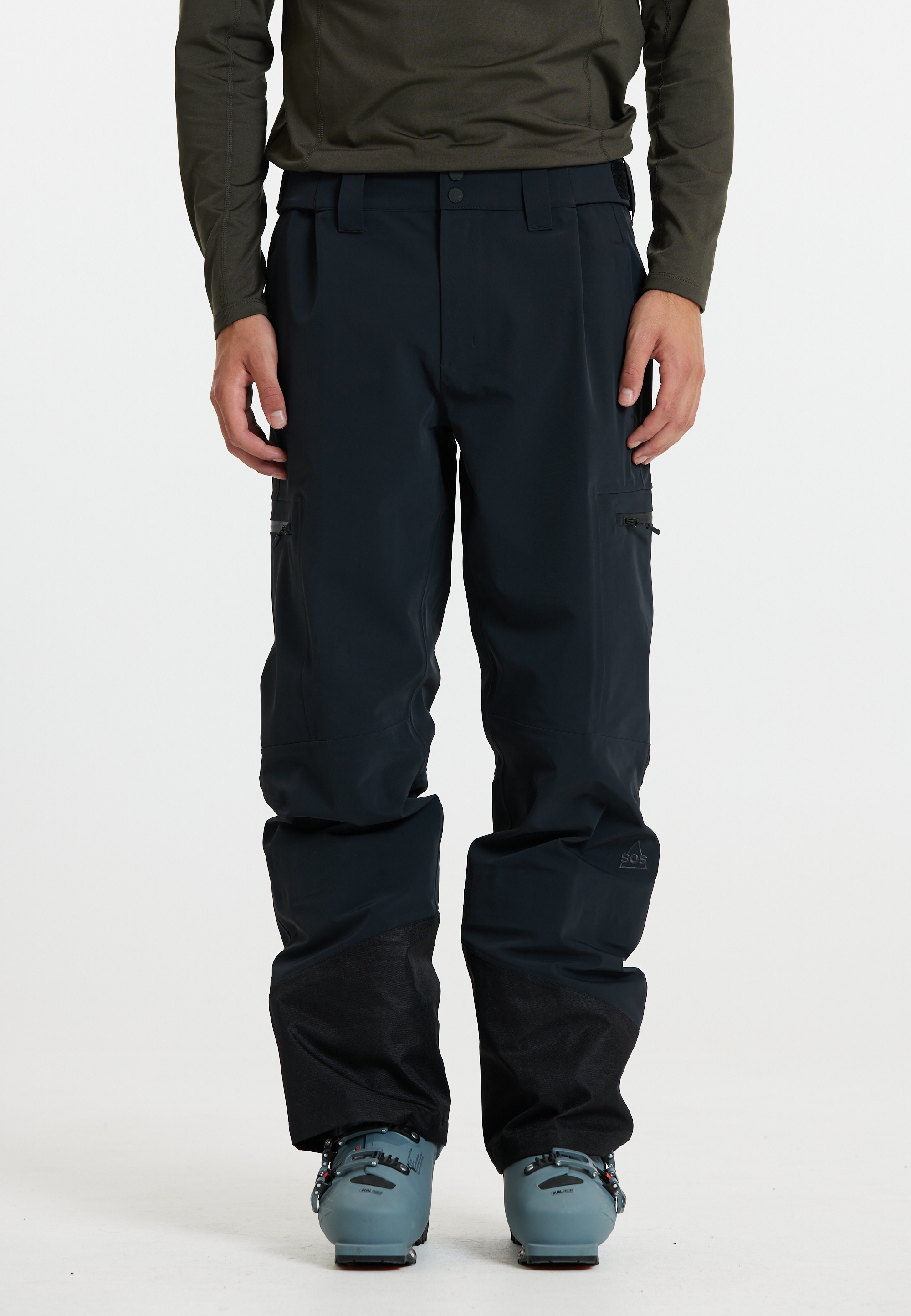 Skihose SOS "Lipno", Herren, Gr. M, US-Größen, schwarz, 84% Nylon, 16% Elasthan, unifarben, Hosen, mit wasserdichter Technologie und funktionalen Features Image