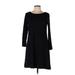 Papillon Blanc Casual Dress: Black Dresses - Women's Size Large