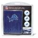 Team Golf NFL Detroit Lions Gift Set: Embroidered Golf Towel, 3 Golf Balls, and 14 Golf Tees 2-3/4" Regulation, Tri-Fold Towel 16" x 22" & 100% Cotton