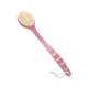 OUSIKA Bath & Body Brushes， Bath Brush Back Massage Exfoliating Shower SPA Foam Bathroom Accessories Long Handle Sponge for Scrubber Body Cleansing Brushes Bath (Color : Pink)