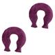 DOITOOL 2pcs U-Shaped Hot Water Bag Fillable Hot Water Bottle Hot Water Bottle Plush Back Hot Water Bottle Extra Neck Warmer Creative Hot Water Bag Cold Water Bottle Office Purple The Bed