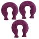 DOITOOL 3pcs U-Shaped Hot Water Bag Heated Water Bottle The Office Water Bottle U Shape Water Bag Mini Portable Heater Plush Water Neck Hot Water Pouch Care Child Neck and Shoulder Purple