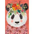 Panda with Flowers - 2000 Piece Wooden Puzzle - Jigsaw Puzzles Adult Difficult Jigsaw Collection Game