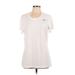 Nike Active T-Shirt: White Activewear - Women's Size Large