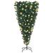 vidaXL Upside-down Artificial Pre-lit Christmas Tree w/ Ball Set Xmas Tree, Steel | 25.6 W in | Wayfair 3078014