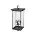 Millennium Lighting Barkeley 4 Light 26.13" Tall Outdoor Single Head Post Light Metal/Steel in Black | 26.13 H x 11 W in | Wayfair 42604-PBK