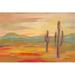 Union Rustic Desert Saguaro by Silvia Vassileva - Wrapped Canvas Painting Print Canvas/Metal in Green/Orange | 32 H x 48 W x 1.25 D in | Wayfair