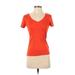 Joe Fresh Short Sleeve T-Shirt: Orange Tops - Women's Size 2X-Small