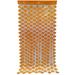 The Holiday Aisle® PMU Jayvien Metallic Curtains Party Accessories Decoration (1/Pkg) Pkg/1 Polyester in Orange/Black | 8 W in | Wayfair