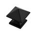 Hickory Hardware 1 1/4" Length Square Knob Multipack Metal in Black | 1.25 H x 1.25 W x 1.25 D in | Wayfair P3015-MB-10B