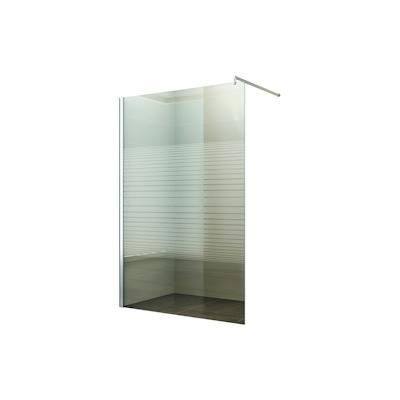 Duschabtrennung Walk-In Seitenwand Breite: 160 cm Glas: Gestreift