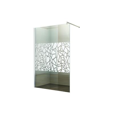 Duschabtrennung Walk-In Seitenwand Breite: 140 cm Glas: Scherben