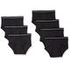 Amazon Essentials Herren Baumwoll-Slip ohne Etikett, 7er-Pack, Schwarz, M