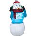 Christmas 6 ft. Animated Airblown Shivering Super Chill Snowman
