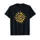 Die Sonne mit Sonnenstrahlen gemalt Sonne T-Shirt