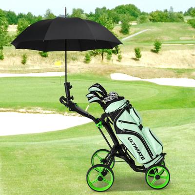 4 Wheel Golf Push Cart with Brake Scoreboard Adjustable Handle