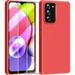 ã€�3 in 1 for Samsung Galaxy A03S case with 2 Pack Screen Protector Camera Protectionï¼ŒLiquid Silicone Slim Shockproof Protective Phone Case 6.5inch [Microfiber Lining] (Red)