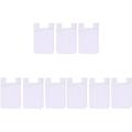 White Purses White Purse 9 pcs Cell Phone Holder Case Back Fashion Adhesive Sticker Cover (Rose Red) Cellphone Purse Cellphone Purse