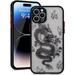 Compatible with iPhone 14 Pro Case 6.1 inch Fashion Cool Dragon Animal 3D Pattern Design Frosted PC Back Soft TPU Bumper Shockproof Protective Case Cover for iPhone 14 Pro Black