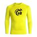 eBodyboarding Launch Out Logo Long Sleeve Rashguard-YL / BK