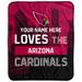 Pegasus Arizona Cardinals 50" x 60" City Skyline Personalized Fleece Blanket