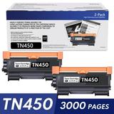 TN450 TN-450 Toner Cartridge Compatible for Brother TN420 TN-420 TN450 HL-2280DW HL-2270DW DCP-7065DN MFC-7860DW HL-2240D DCP-7060D MFC7240 High Yield (2 Black)