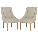 Alder & Ore Soraia 20-Inch H Sloping Arm Dining Chair, Set of 2