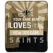 Pegasus New Orleans Saints 50" x 60" City Skyline Personalized Fleece Blanket
