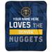 Pegasus Denver Nuggets 50" x 60" City Skyline Personalized Fleece Blanket