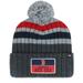 Men's '47 Gray Boston Red Sox Stack Cuffed Knit Hat with Pom