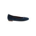 Lucky Brand Flats: Slip-on Chunky Heel Casual Blue Solid Shoes - Women's Size 6 - Round Toe