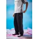 iets frans. Finn Black Microfiber Track Pants - Black L at Urban Outfitters