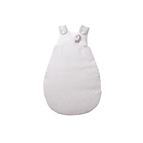 Babyschlafsack LILIPUT Gr. 55, grau (grau, weiß) Baby Schlafsäcke Babyschlafsäcke