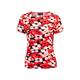 Brands - Anna Rose Anna Rose Floral Print Top Red/Black Women's