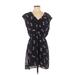 Madewell Casual Dress - Popover: Blue Floral Motif Dresses - Women's Size 0