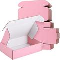 50 Pieces Pink Shipping Boxes Cardboard Corrugated Mailer Boxes 6 x 4 x 1.6 Inches Packaging Boxes for Small Business Small Pink Box Cardboard Carton Box Cute Box Mailers for Packaging Products