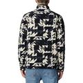 Columbia Men's Fast Trek Printed Half Zip Full Zip Fleece Jacket, Black Quilted Print, M