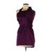 As U Wish Cocktail Dress - Party High Neck Sleeveless: Purple Solid Dresses - Women's Size 5