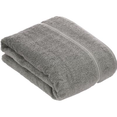 Badetuch VOSSEN "Belief", grau (pepplestone), B:67cm L:140cm, Walkfrottier, Obermaterial: 100% Baumwolle, Handtücher (Packung) Image