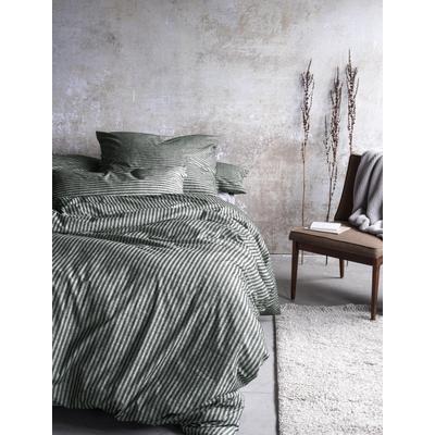 Bettwäsche IRISETTE "Mink 8872", grün, B/L: 155cm x 220cm, , Biber, B/L: 80cm x 80cm, Biber, Obermaterial: 100% Baumwolle, Bettwäsche, einzigartige kuschelig weiche Winterbettwäsche Image