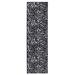 Black/White 2' x 12' Area Rug - Everly Quinn Ellerslie Animal Print Machine Woven Nylon Area Rug in Black Nylon | Wayfair