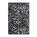 Black/White Rectangle 12' x 14' Area Rug - Everly Quinn Ellerslie Animal Print Machine Woven Nylon Area Rug in Black Nylon | Wayfair