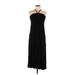 Old Navy Cocktail Dress - Midi Halter Sleeveless: Black Print Dresses - New - Women's Size 5