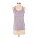 Under Armour Active Tank Top: Purple Activewear - Women's Size Small