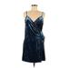 Lily Rain Casual Dress: Blue Dresses - Women's Size Medium