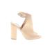 Bamboo Heels: Ivory Shoes - Women's Size 7 1/2